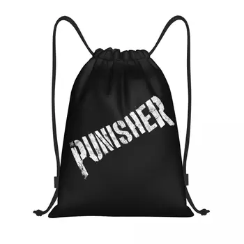 Punishers שלד גולגולת שרוך שקיות גברים, נשים, נייד הספורט Sackpack קניות תרמילים