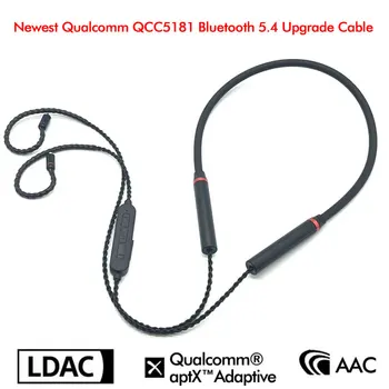 QCC5181 LDAC Bluetooth תואם-5.4 סטודיו אוזניות שדרוג כבל aptX Lossless אדפטיבית HD מודול אלחוטי AAC על BGVP P05