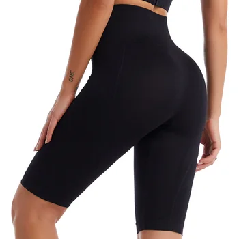 אפרסק סקסית גבוהה המותניים מכנסי ריצה נשים אלסטי הדוק לנשימה מהירה ייבוש כושר יוגה מכנסיים פיסול הגוף
