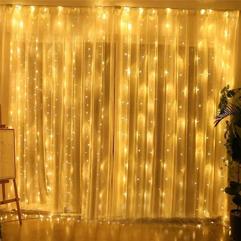 חיצוני Led נטיף קרח וילון מחרוזת אור פיות Led חג המולד זר בשנה החדשה החתונה הביתה חלון המרפסת המפלגה קישוט
