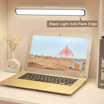 מנורת שולחן LED נטענת USB מנורת תלייה מגנטי מנורת שולחן מגנטי Stepless עמעום ארון ארון ארון לילה אור