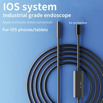 תעשייתי אנדוסקופ ישירות לחבר טלפון מיזוג אוויר ביקורת מצלמה 8LED IP68, עמיד למים עבור iPhone 14 13 12/אייפד-IOS